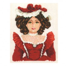 Набор для вышивания Vervaco "Кукла в красном платье"